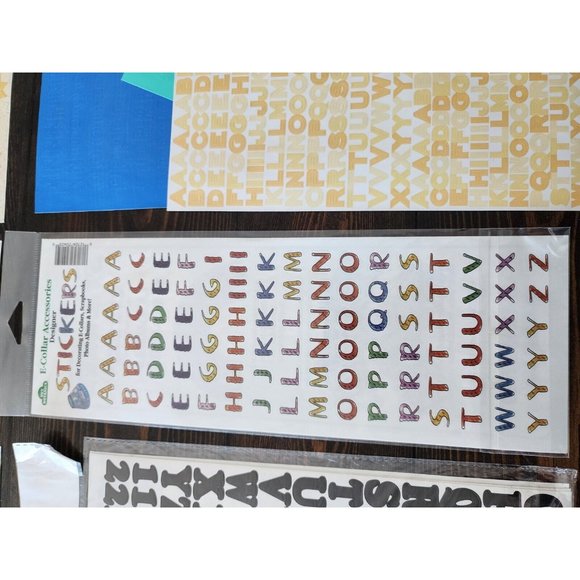 Alphabet Letter Stickers Lot of 11 NEW Scrapbooking Misc Retired Vintage #21 - Picture 4 of 11